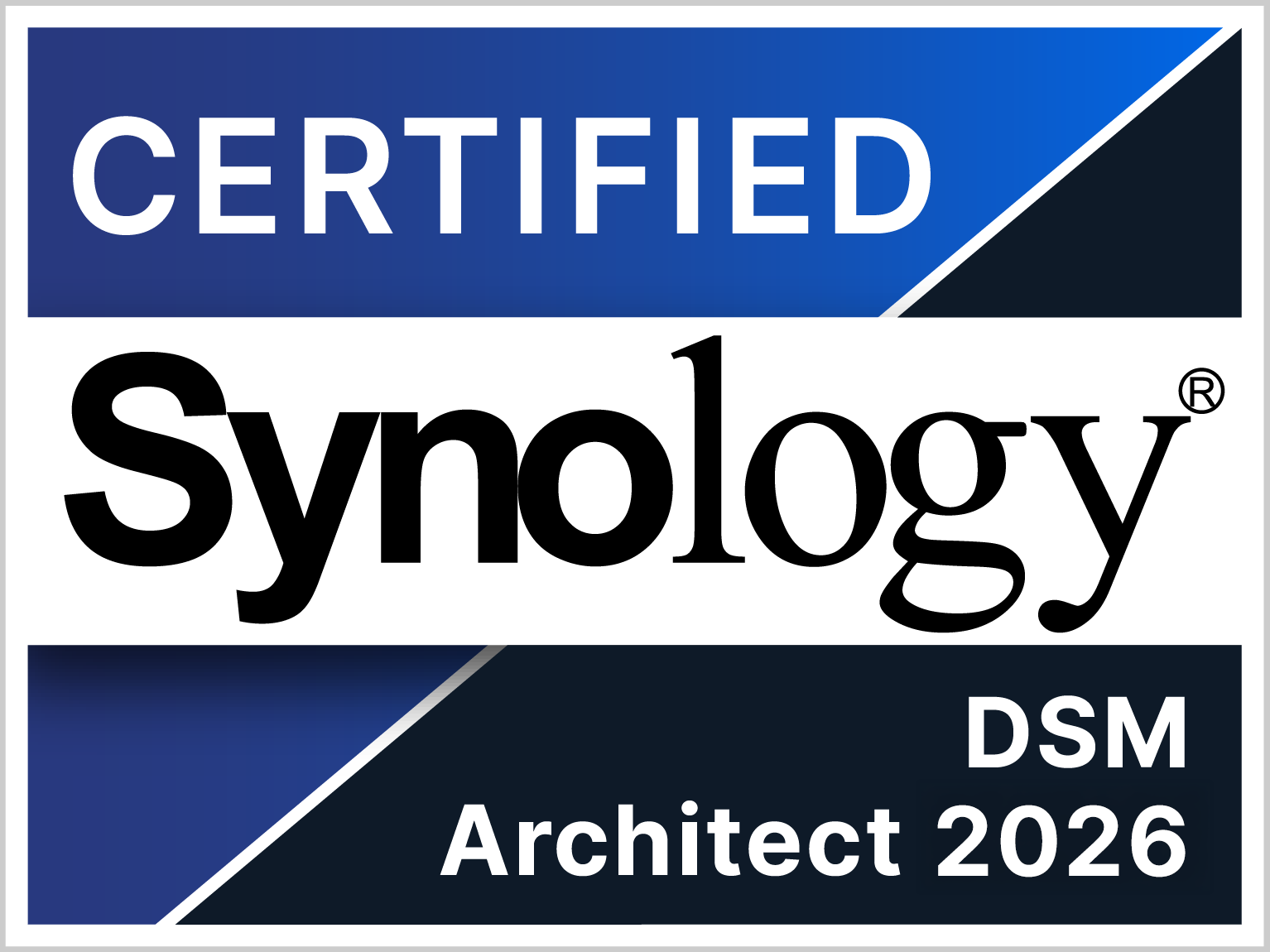 Synology Certified DSM Architect 2026 – certyfikat szkolenia Synology DSM